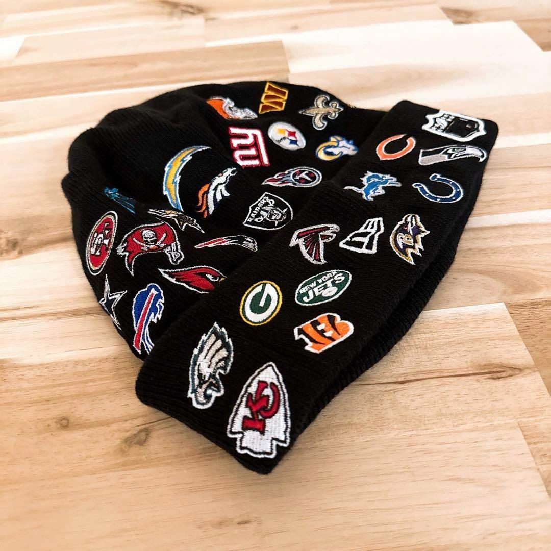 NEW ERA - 廃番【ニューエラ】NFL オール チームロゴ ニット帽 NEW ERA - 廃番【ニューエラ】NFL オール チームロゴ ニット帽