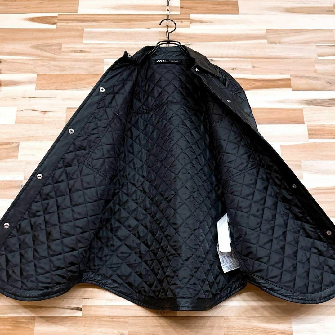 ZARA - オシャレ【ザラ】ZARA キルティング フェイクレザー ZARA - オシャレ【ザラ】ZARA キルティング フェイクレザー