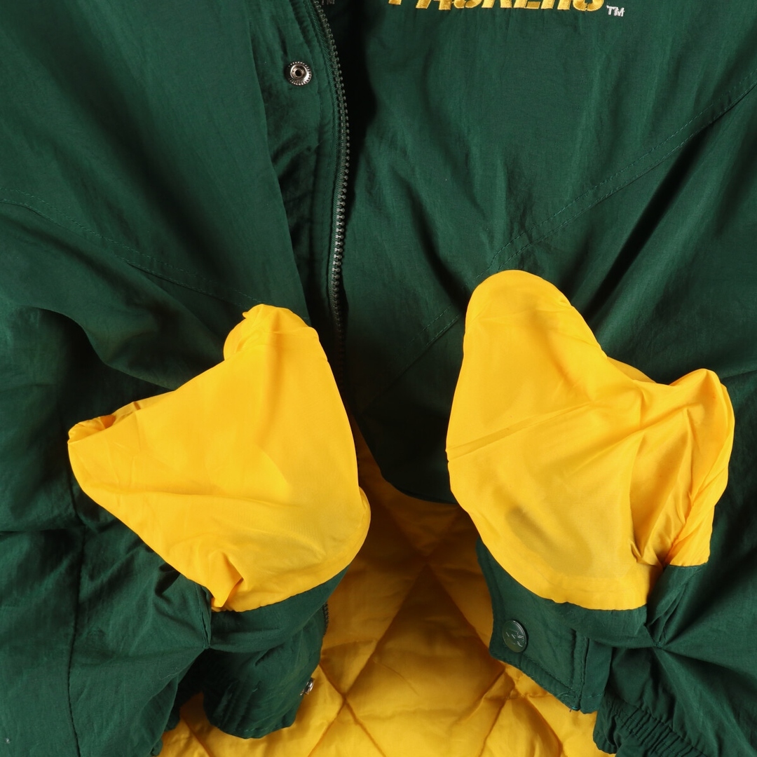 古着 90年代 スターター Starter NFL GREEN BAY PACKERS グリーンベイパッカーズ 中綿ジャケット パファージャケット メンズL相当 ヴィンテージ /evb006357 メンズのジャケット/アウター(ダウンジャケット)の商品写真