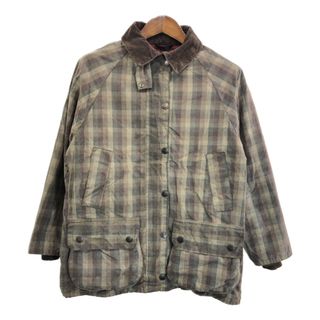 バーブァー(Barbour)のBarbour バブアー WINTER BEDALE ウィンタービデイル オイルドジャケット チェック (レディース 10) 中古 古着 R9426(その他)