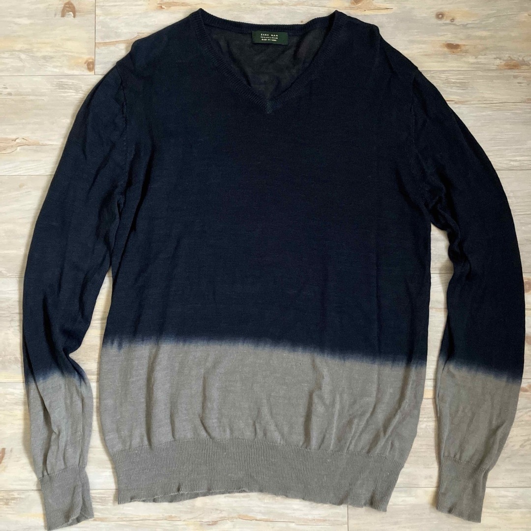 ZARA - ZARAザラ タイダイグラデーションVネック長袖サマー ZARA - ZARAザラ タイダイグラデーションVネック長袖サマー