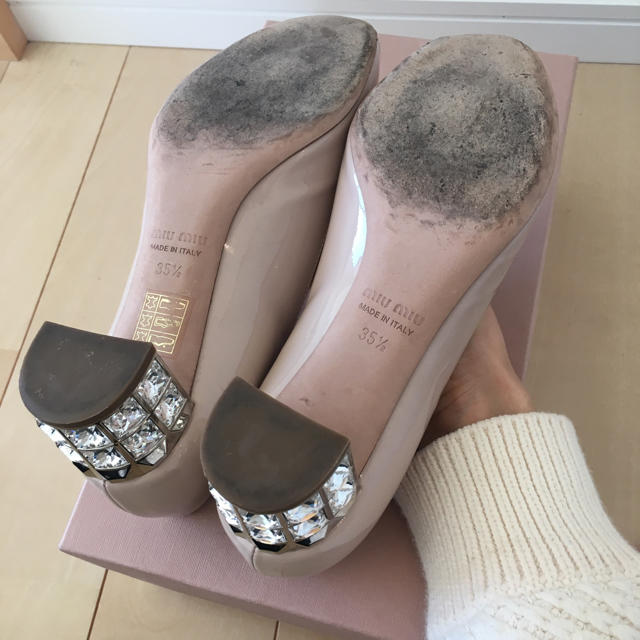 miumiu ビジューパンプス 美品♥️ miumiu ビジューパンプス 美品♥️