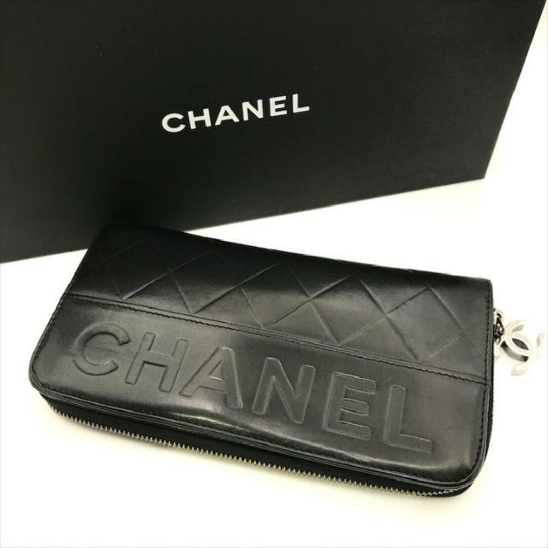 CHANEL - 良品 CHANEL シャネル ココマーク ロゴ 型押し カーフ CHANEL - 良品 CHANEL シャネル ココマーク ロゴ 型押し カーフ
