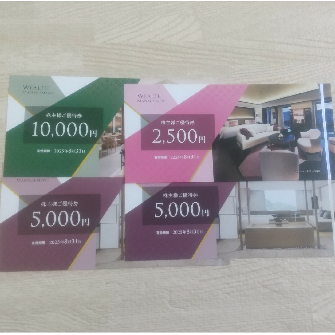 ☆15,300円分☆ウェルスマネジメント株主優待 ☆15,300円分☆ウェルスマネジメント株主優待