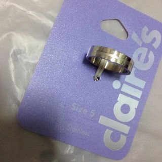 クレアーズ(claire's)の新品 シンプルシルバーリング(リング(指輪))