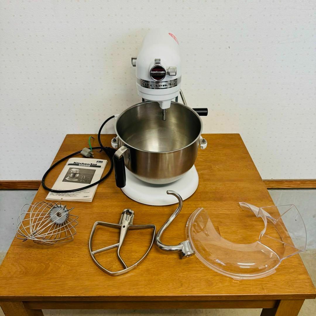 ○ 美品 キッチンエイドミキサー KSM7WH 卓上ミキサー 厨房機器 ○ 美品 キッチンエイドミキサー KSM7WH 卓上ミキサー 厨房機器