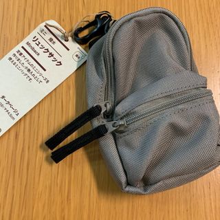 ムジルシリョウヒン(MUJI (無印良品))の無印良品　ミニ　撥水リュックサック　ダークベージュ①　MUJI(ポーチ)