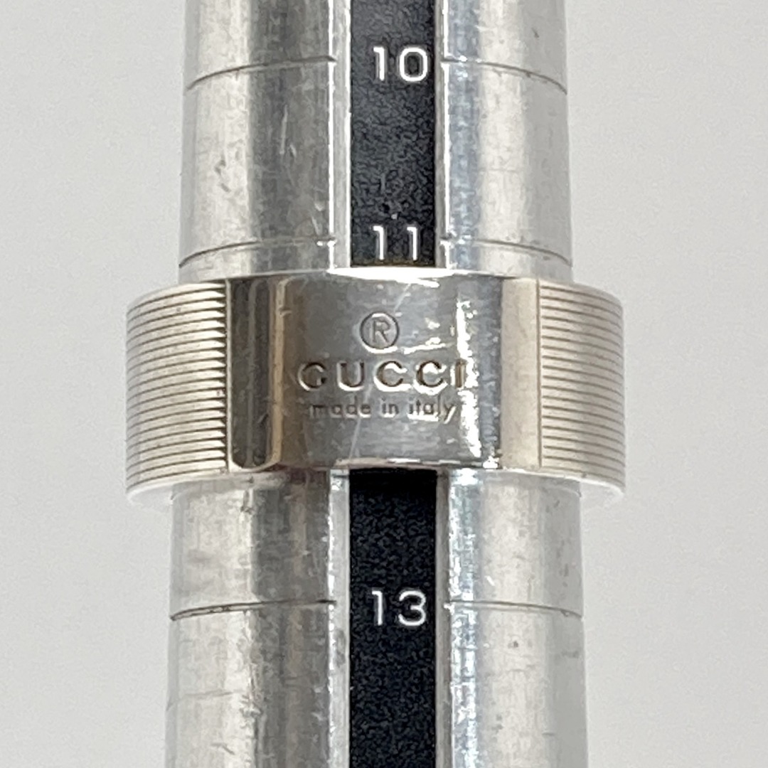 GUCCI - GUCCI グッチ ロゴ リング SV925 シルバー 12号 指輪の GUCCI - GUCCI グッチ ロゴ リング SV925 シルバー 12号 指輪の