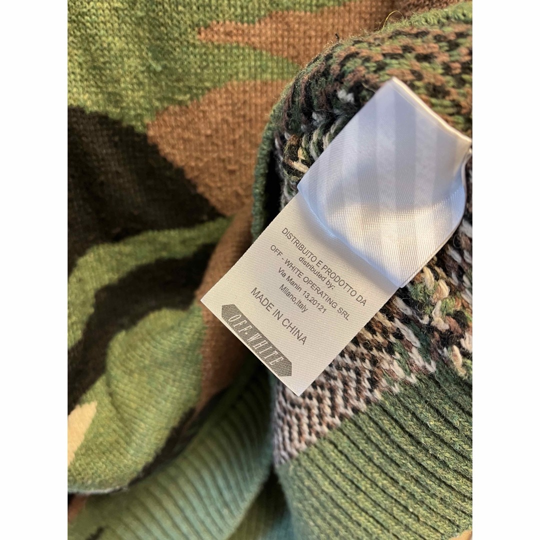 正規 OFF-WHITE c/o VIRGIL ABLOH™ カモフラ ニット 正規 OFF-WHITE c/o VIRGIL ABLOH™ カモフラ ニット