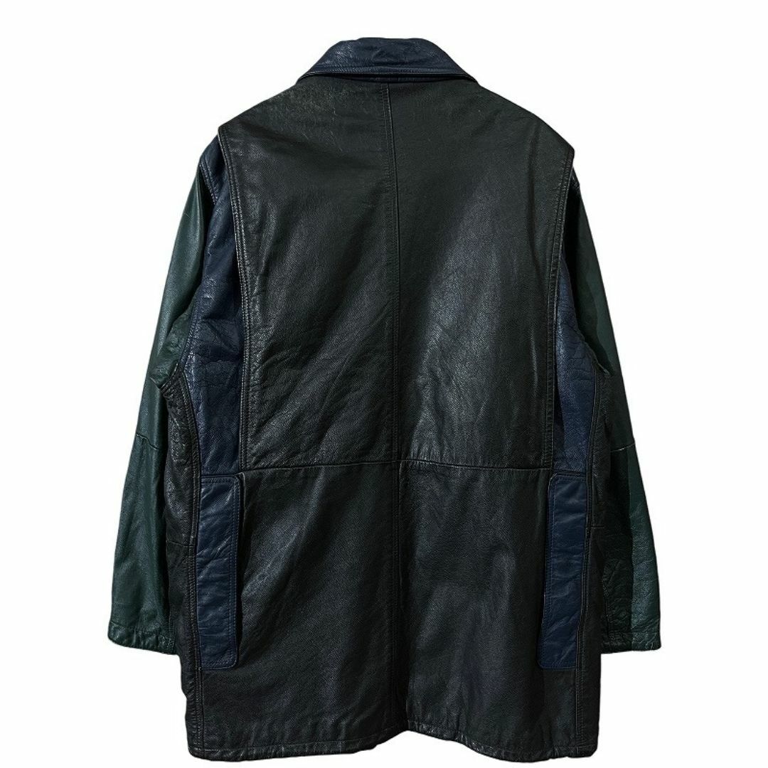 希少 XXL USA製 80s ビンテージ 本革 レザー ファイヤーマン コート 希少 XXL USA製 80s ビンテージ 本革 レザー ファイヤーマン コート
