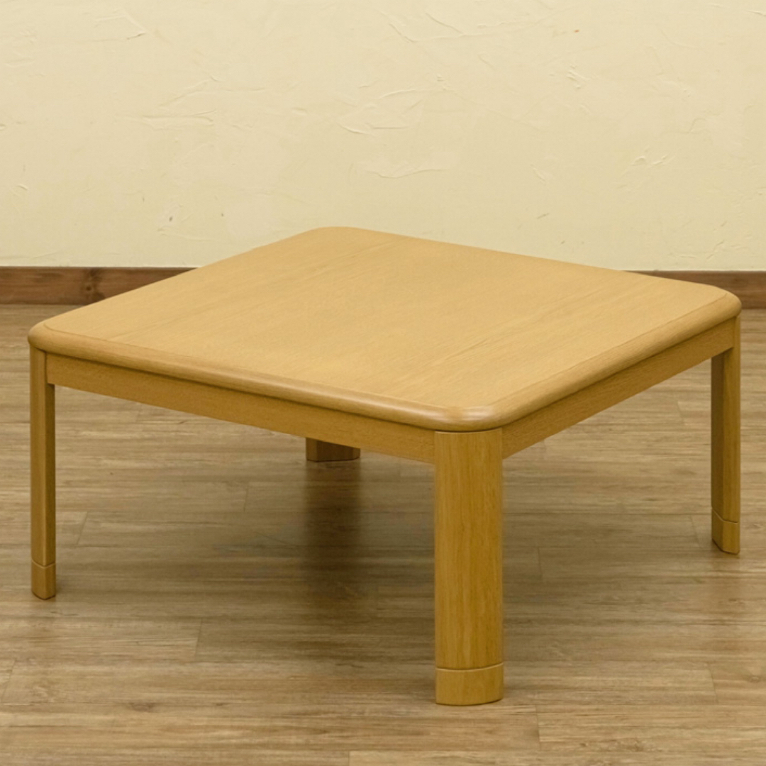 コタツ 継脚式 80×80 正方形 ナチュラル コタツ 継脚式 80×80 正方形 ナチュラル