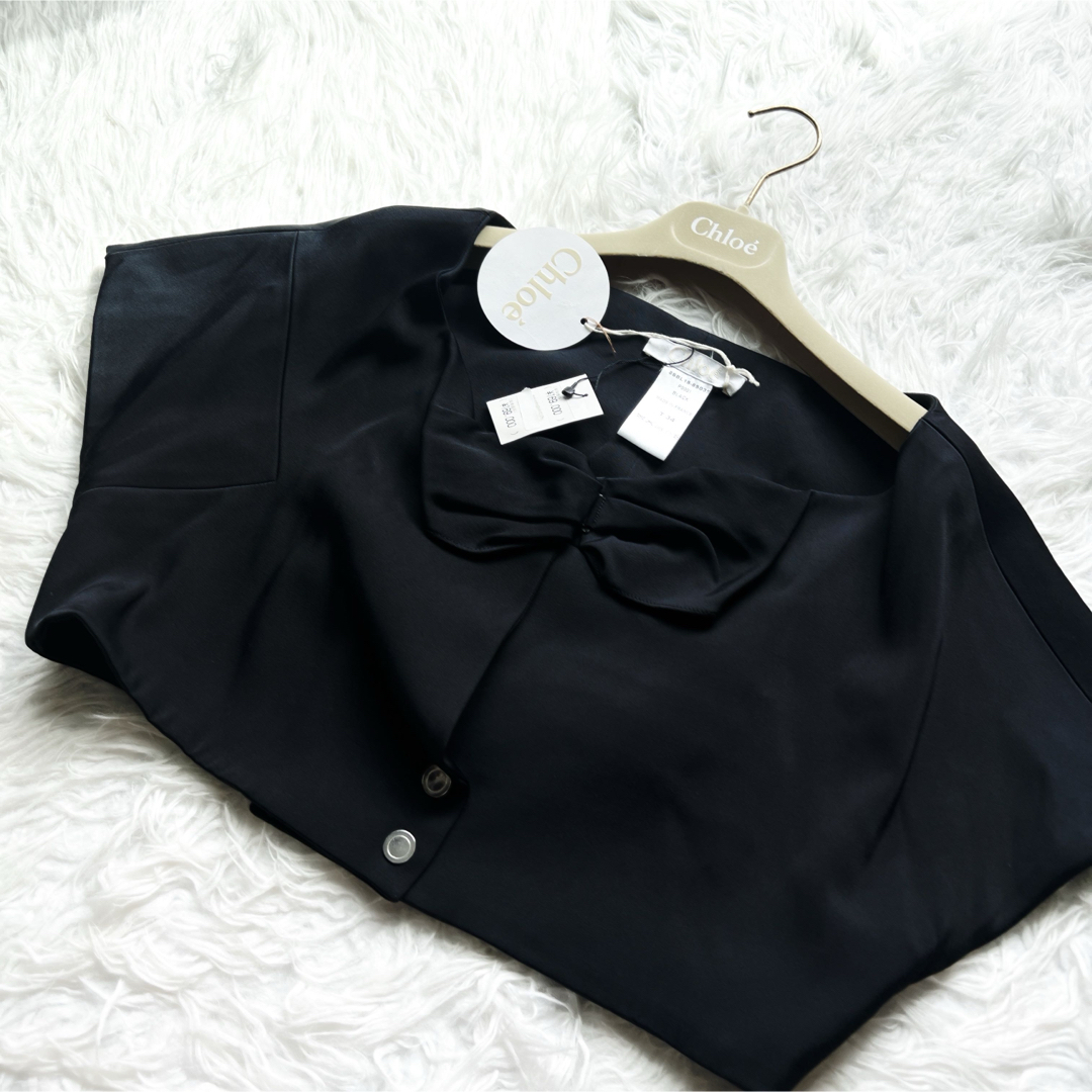未使用 chloe クロエ ボレロ おリボン 半袖 ジャケット 未使用 chloe クロエ ボレロ おリボン 半袖 ジャケット