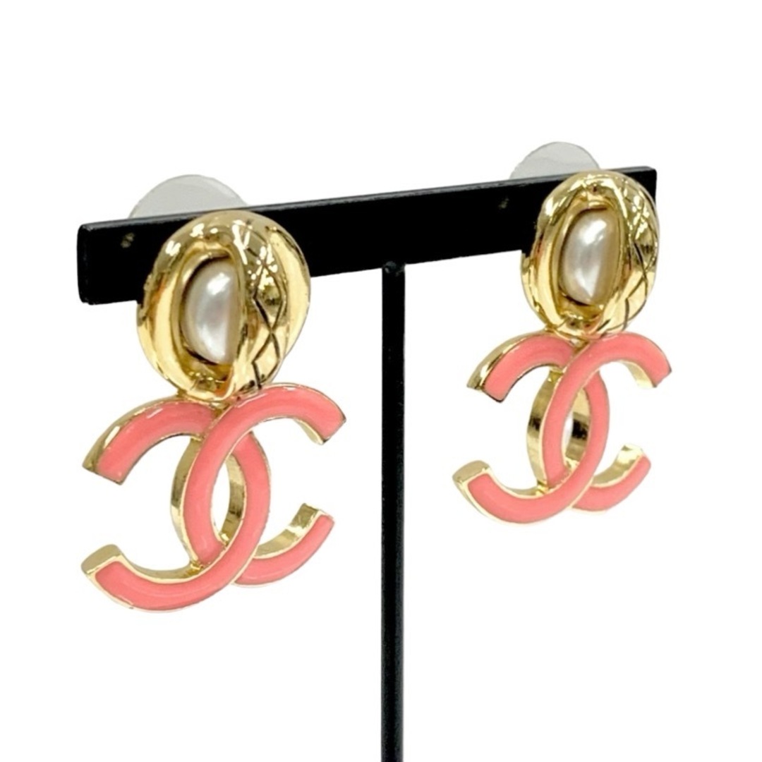 シャネル CHANEL ピアス イヤリング ゴールド ピンク ココマーク シャネル CHANEL ピアス イヤリング ゴールド ピンク ココマーク