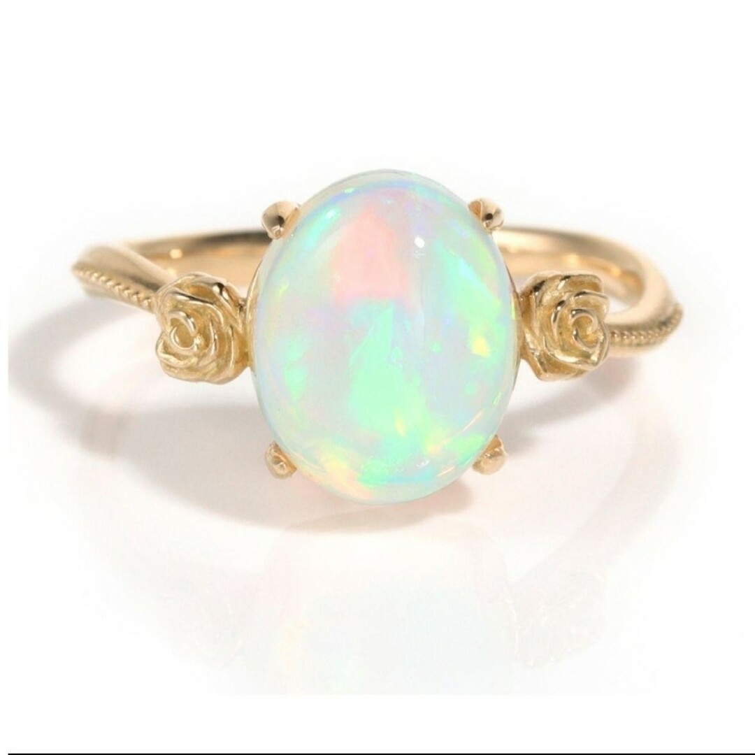 BIZOUX - 極美品‼️カフェオリ k10YG 1.9ct オパール リング BIZOUX - 極美品‼️カフェオリ k10YG 1.9ct オパール リング
