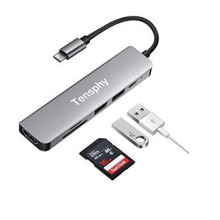 USB Type C ハブ 6 in 1 4K HDMI 充電 USB3.0(PC周辺機器)