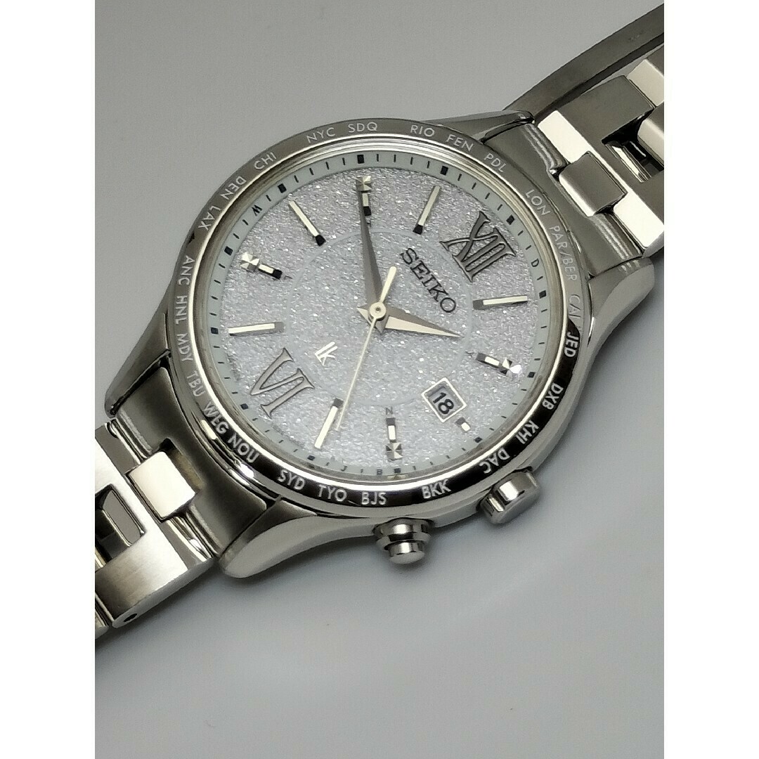 通販生活 ファッション 4石 人気モデル - SEIKO ルキア SSVV035 電波ソーラー セイコー ルキア