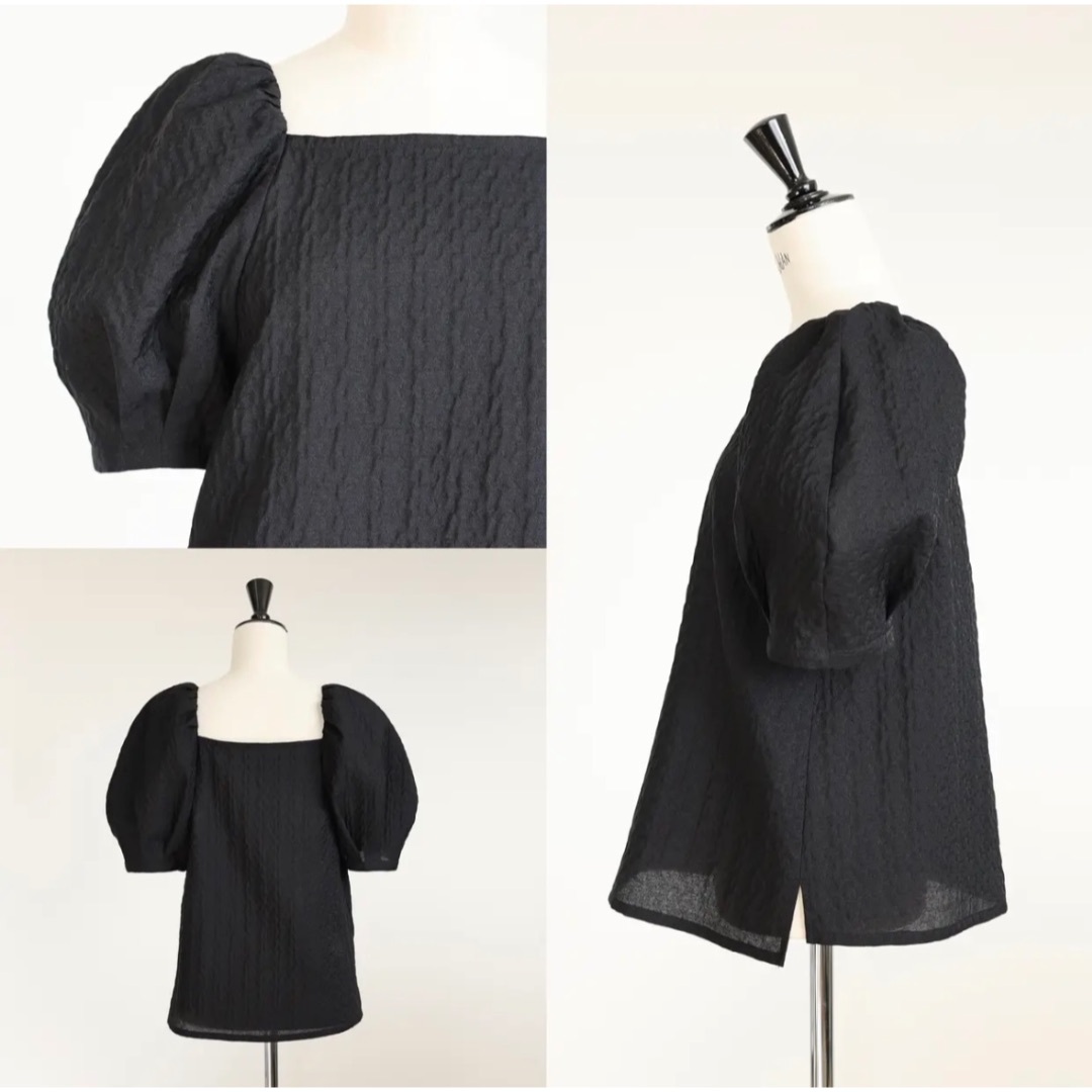 GYPSOPHILA - 【美品】ジプソフィア Jacquard Puff Shoulderの