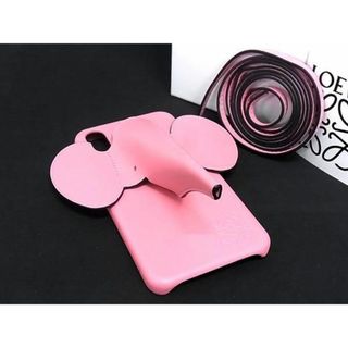 ロエベ(LOEWE)の■新品同様■ LOEWE ロエベ アナグラム レザー エレファント 象 iPhoneX/XS 対応 アイフォンケース スマホケース ピンク系 AZ9065(その他)
