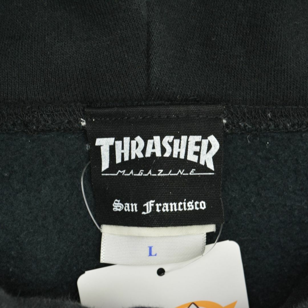 THRASHER - 【THRASHER】フレイムロゴスウェットパーカーの通販 THRASHER - 【THRASHER】フレイムロゴスウェットパーカーの通販