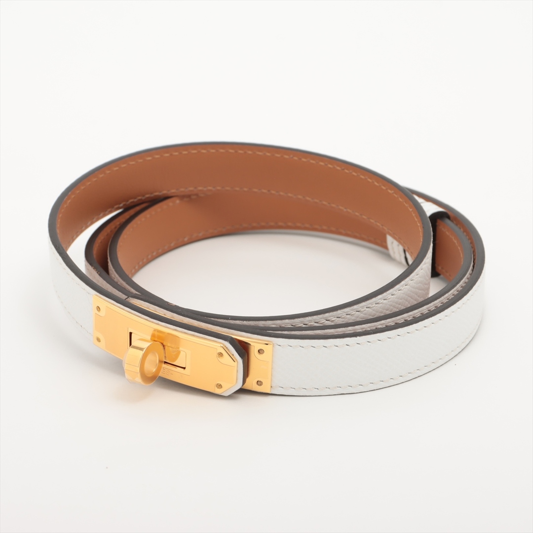HERMES - エルメス ケリーベルト GP×革  ホワイト レディース ベルト