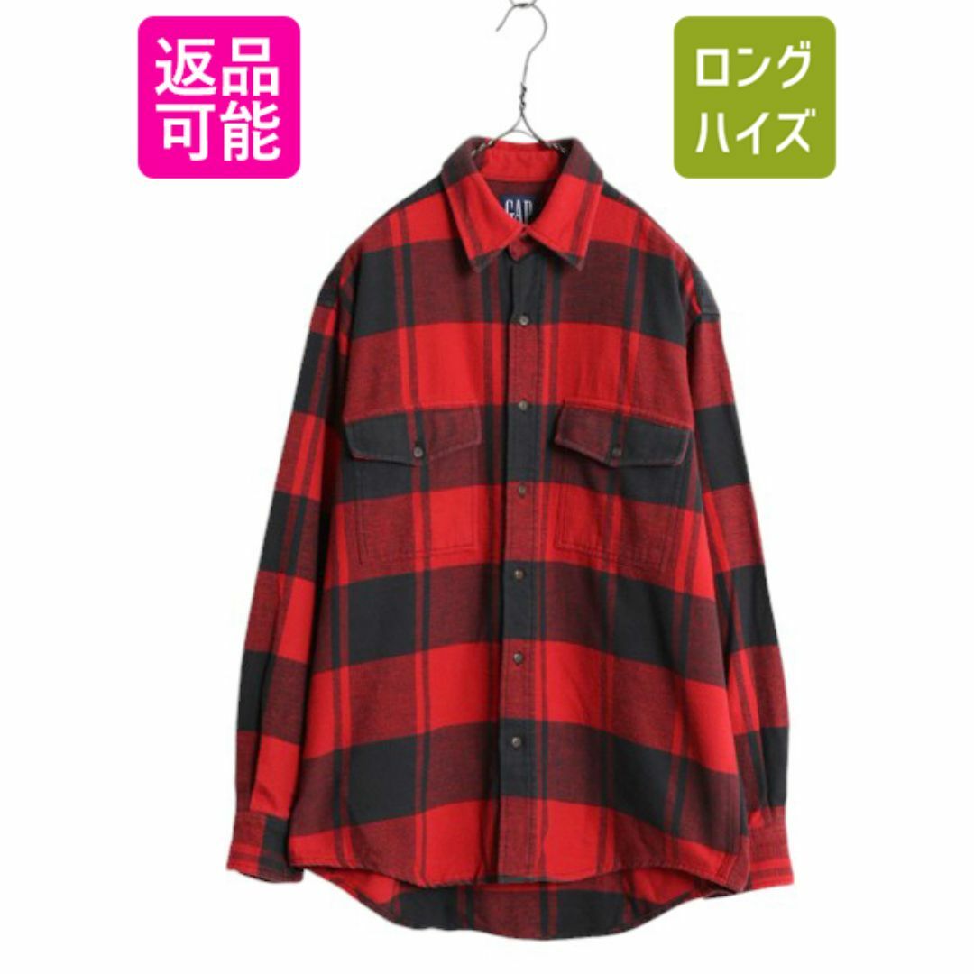90s OLD GAP チェック ヘビー フランネル シャツ メンズ M 90 90s OLD GAP チェック ヘビー フランネル シャツ メンズ M 90