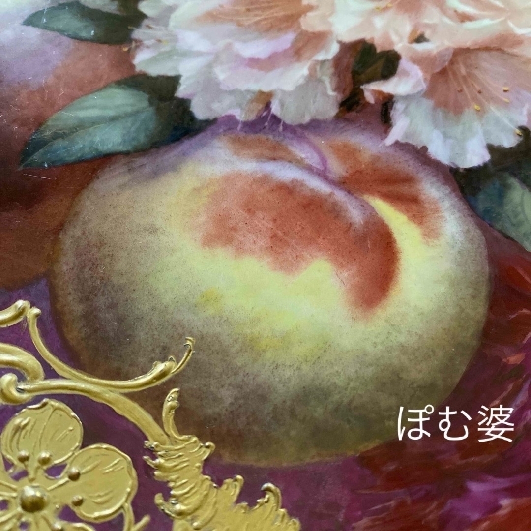 ☆追加画像【KPMベルリン】印象派 印象主義作品/40cm大皿 ※二級品 ☆追加画像【KPMベルリン】印象派 印象主義作品/40cm大皿 ※二級品