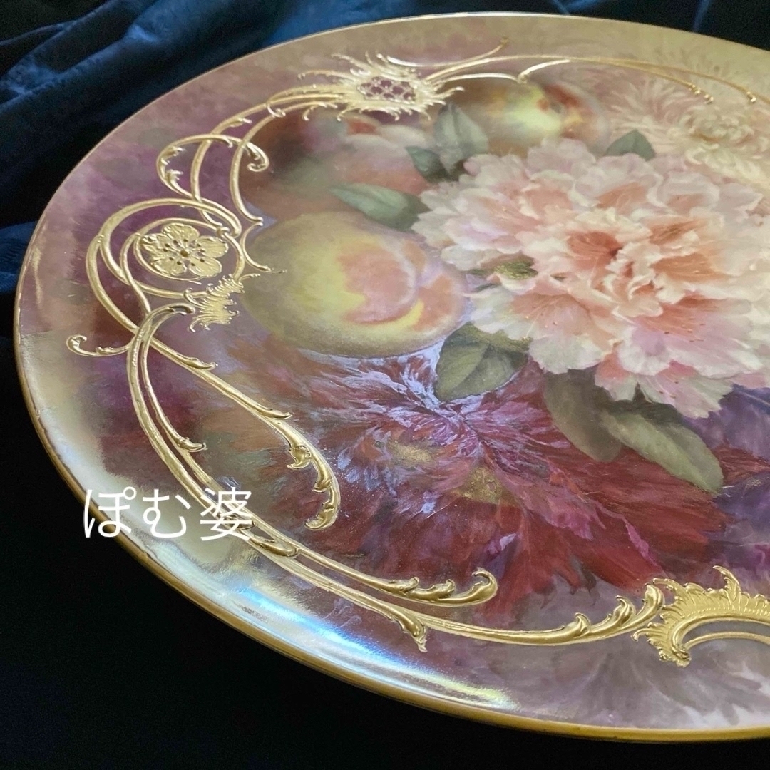 ☆追加画像【KPMベルリン】印象派 印象主義作品/40cm大皿 ※二級品 ☆追加画像【KPMベルリン】印象派 印象主義作品/40cm大皿 ※二級品