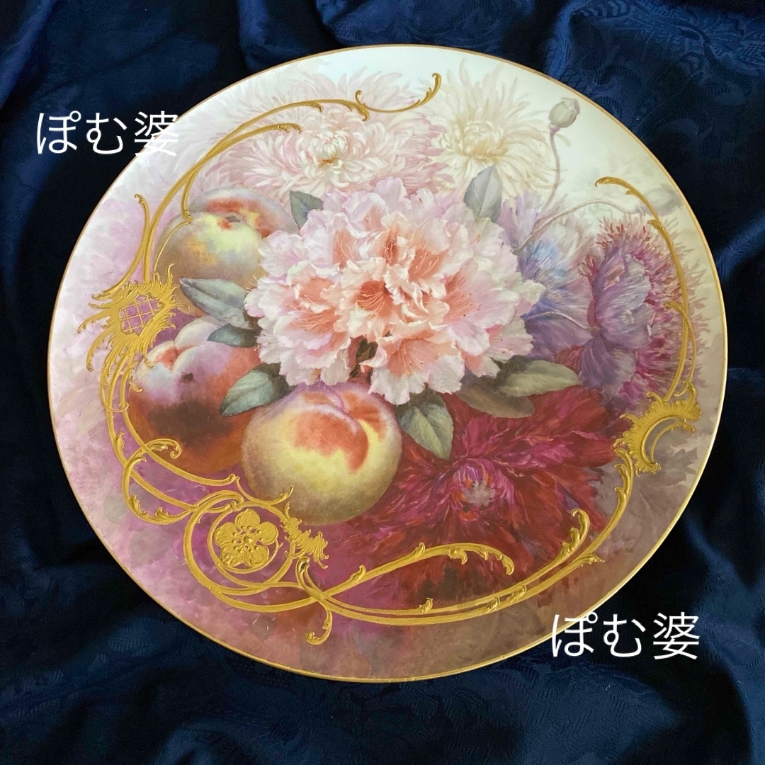 ☆追加画像【KPMベルリン】印象派 印象主義作品/40cm大皿 ※二級品 ☆追加画像【KPMベルリン】印象派 印象主義作品/40cm大皿 ※二級品