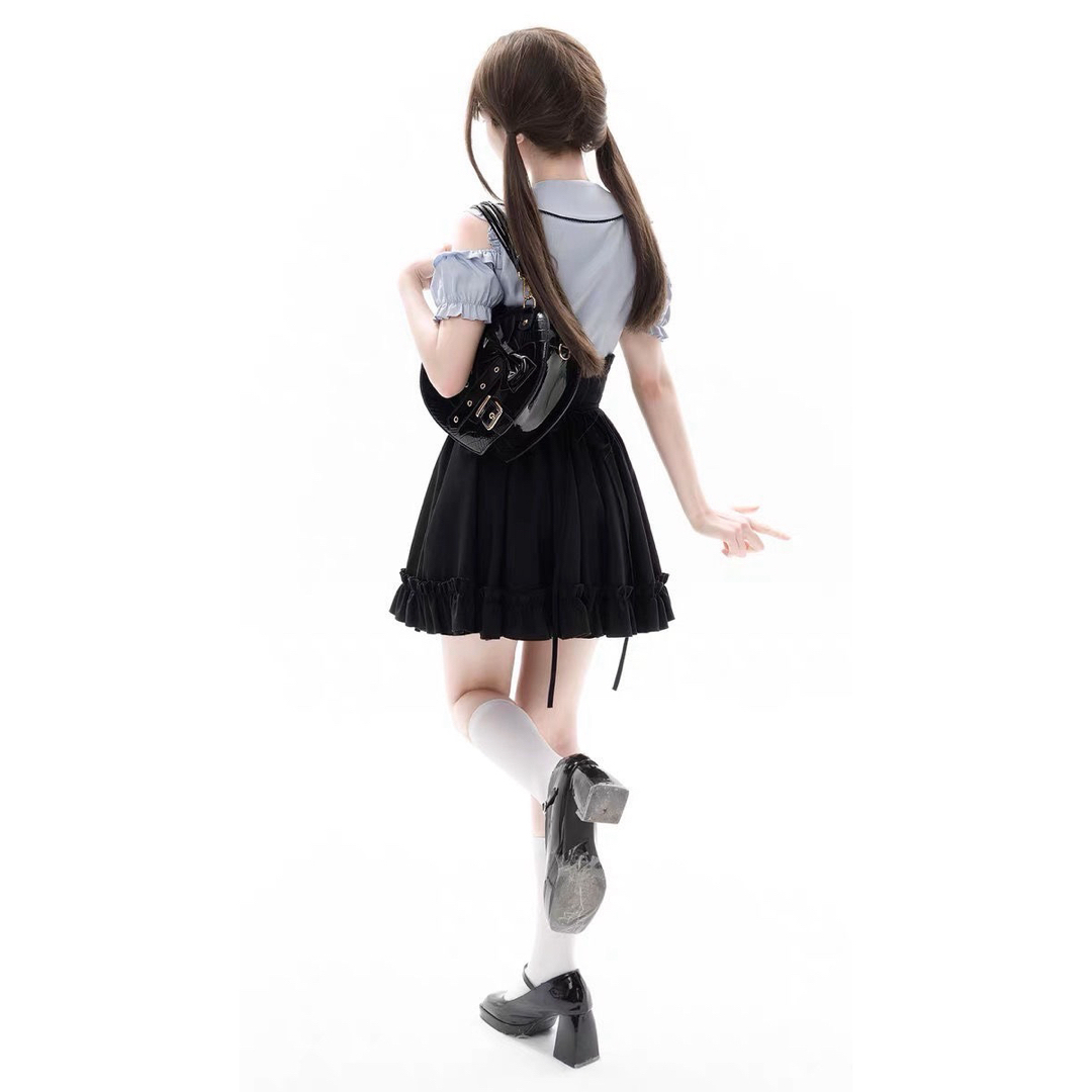 ハート柄✦ミニ丈スカート✦地雷系女子会デートにぴったり ハート柄✦ミニ丈スカート✦地雷系女子会デートにぴったり