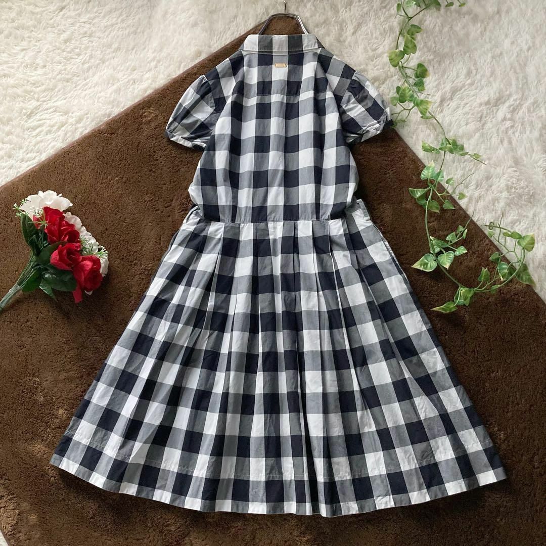 ブルーレーベルクレストブリッジ チェックシャツワンピース ブルーレーベルクレストブリッジ チェックシャツワンピース