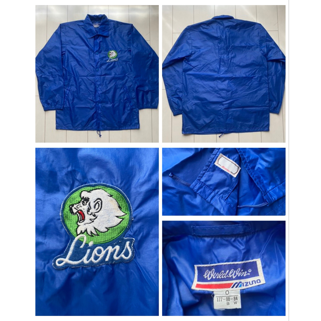 MIZUNO - 80s 90s 西武 ライオンズ lions mizuno nylon XL Oの MIZUNO - 80s 90s 西武 ライオンズ lions mizuno nylon XL Oの