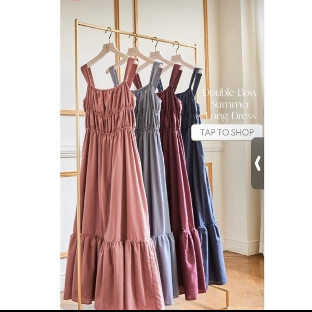 Her lip to - Double Bow Summer Long Dress (M)の通販 by さな Her lip to - Double Bow Summer Long Dress (M)の通販 by さな