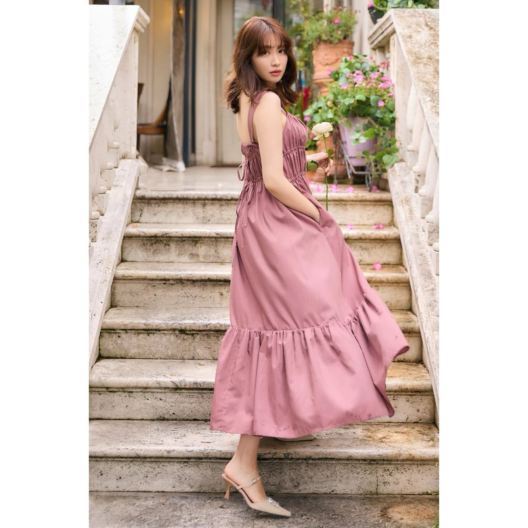 Her lip to - Double Bow Summer Long Dress (M)の通販 by さな Her lip to - Double Bow Summer Long Dress (M)の通販 by さな