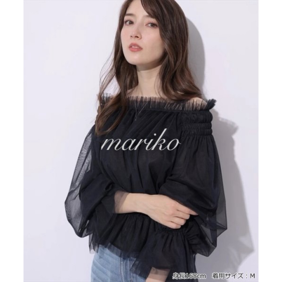新品】アプワイザーリッシェ チュールブラウス ジャス 新品】アプワイザーリッシェ チュールブラウス ジャス