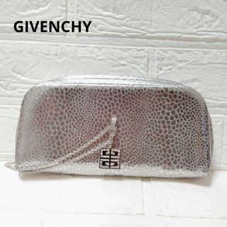 GIVENCHY - 未使用　GIVENCHY　長財布　レザー　シルバー　クロコ型押し　マルチケース