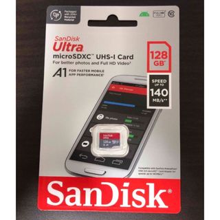 サンディスク(SanDisk)のSandiskマイクロSDカード128GB 140mb/s(PC周辺機器)