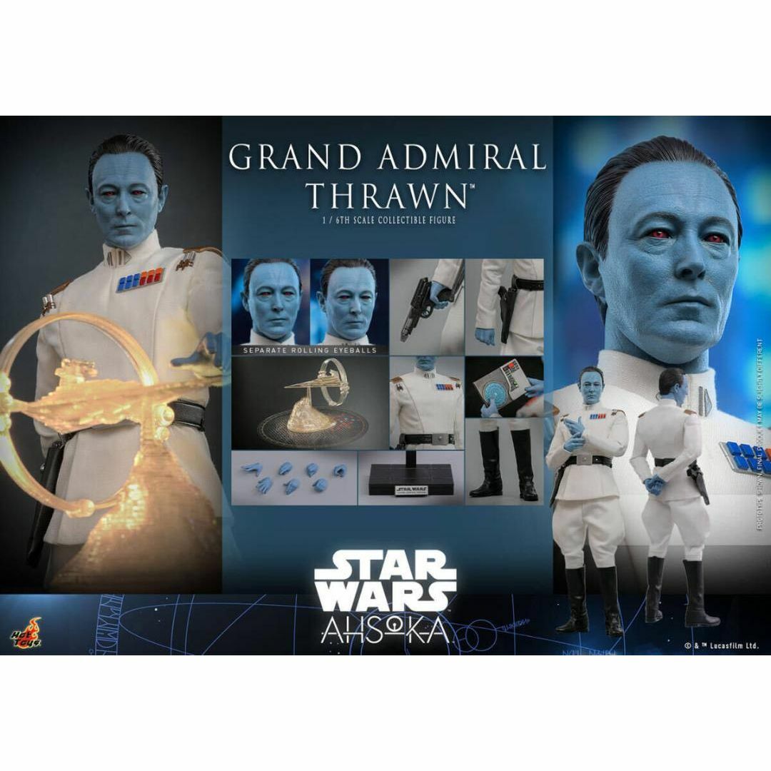 ホットトイズ 1/6 スター・ウォーズ:アソーカ スローン大提督 ホットトイズ 1/6 スター・ウォーズ:アソーカ スローン大提督