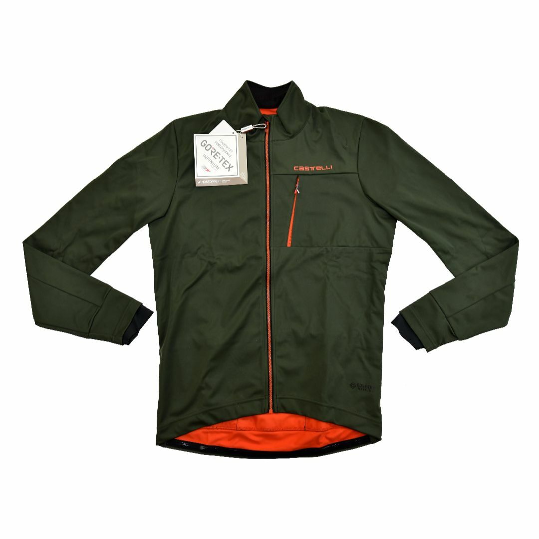 Castelli GO ジャケット size:L グリーン/ファイアリーレッド ウエア Castelli GO ジャケット size:L グリーン/ファイアリーレッド ウエア