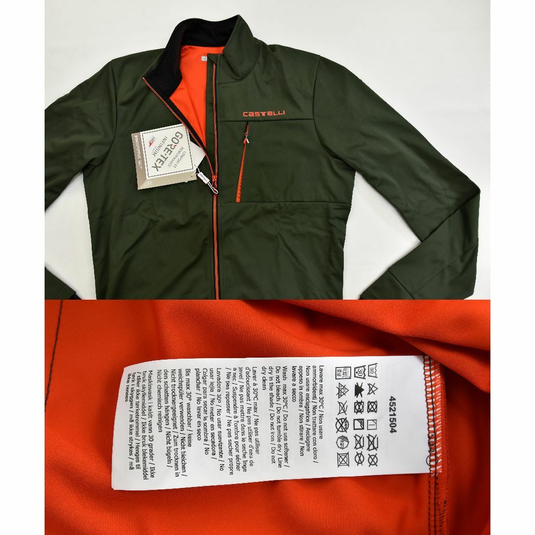 Castelli GO ジャケット size:L グリーン/ファイアリーレッド ウエア Castelli GO ジャケット size:L グリーン/ファイアリーレッド ウエア
