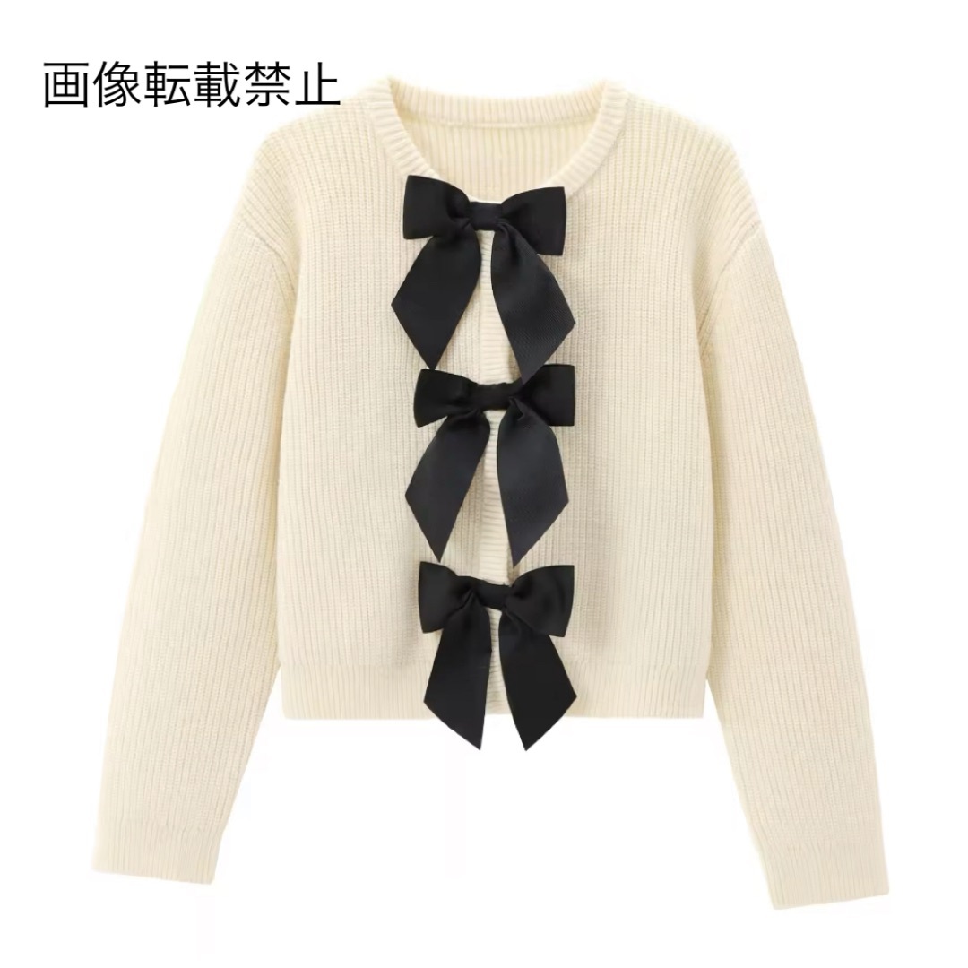 ✨美品✨ M’S GRACY リボン×ビジュ カーディガン ホワイト 38 M ✨美品✨ M'S GRACY リボン×ビジュ カーディガン ホワイト 38 M