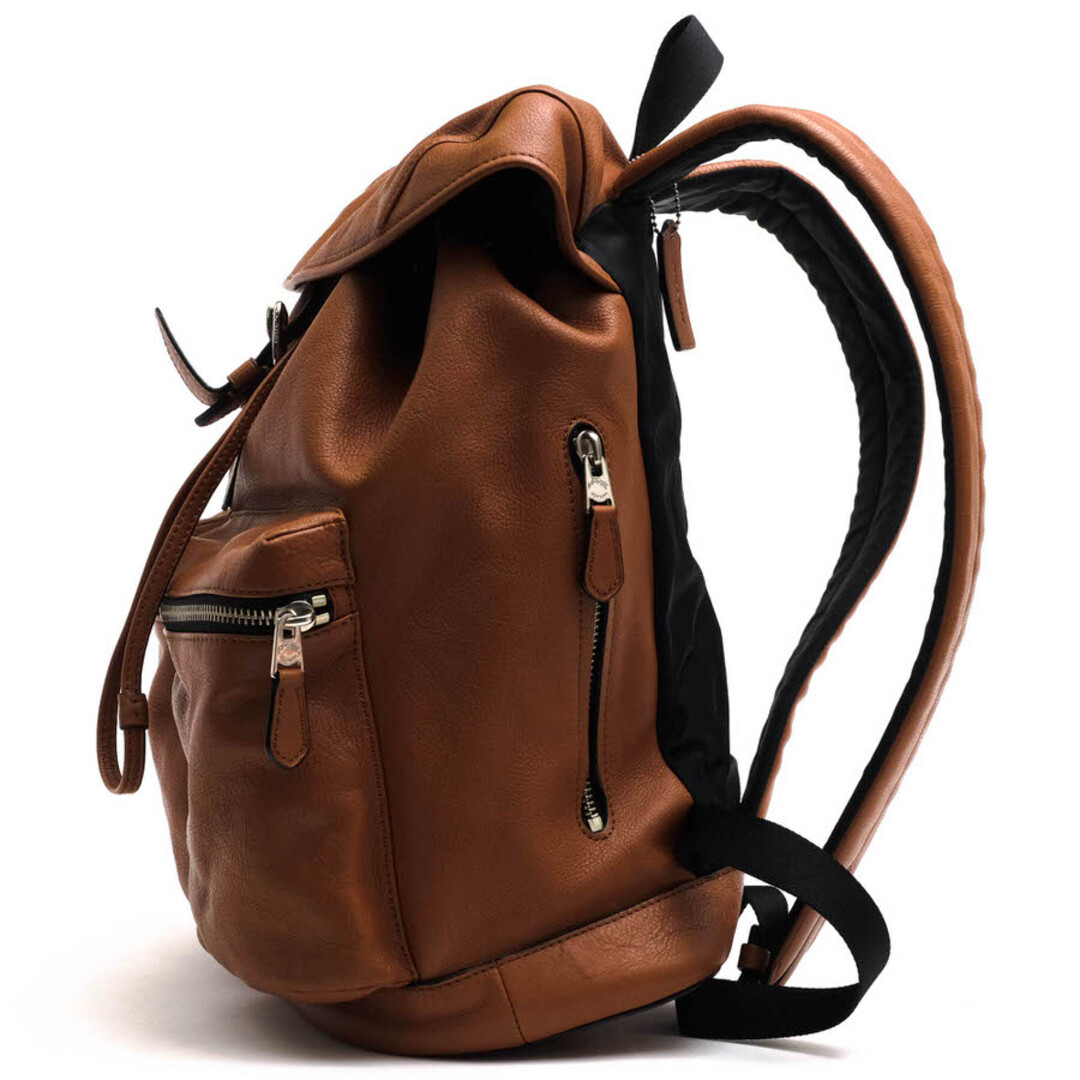 COACH(コーチ)のコーチ／COACH リュック バッグ バックパック メンズ 男性 男性用 レザー 革 本革 ブラウン 茶  F72305 Rucksack メンズのバッグ(バッグパック/リュック)の商品写真