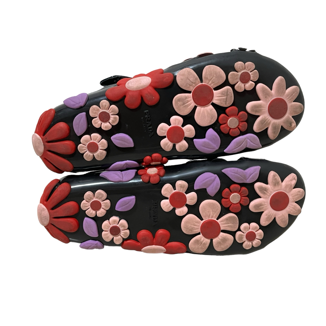 PRADA プラダ フラワー 花柄 サンダル 35 1X473H PRADA プラダ フラワー 花柄 サンダル 35 1X473H