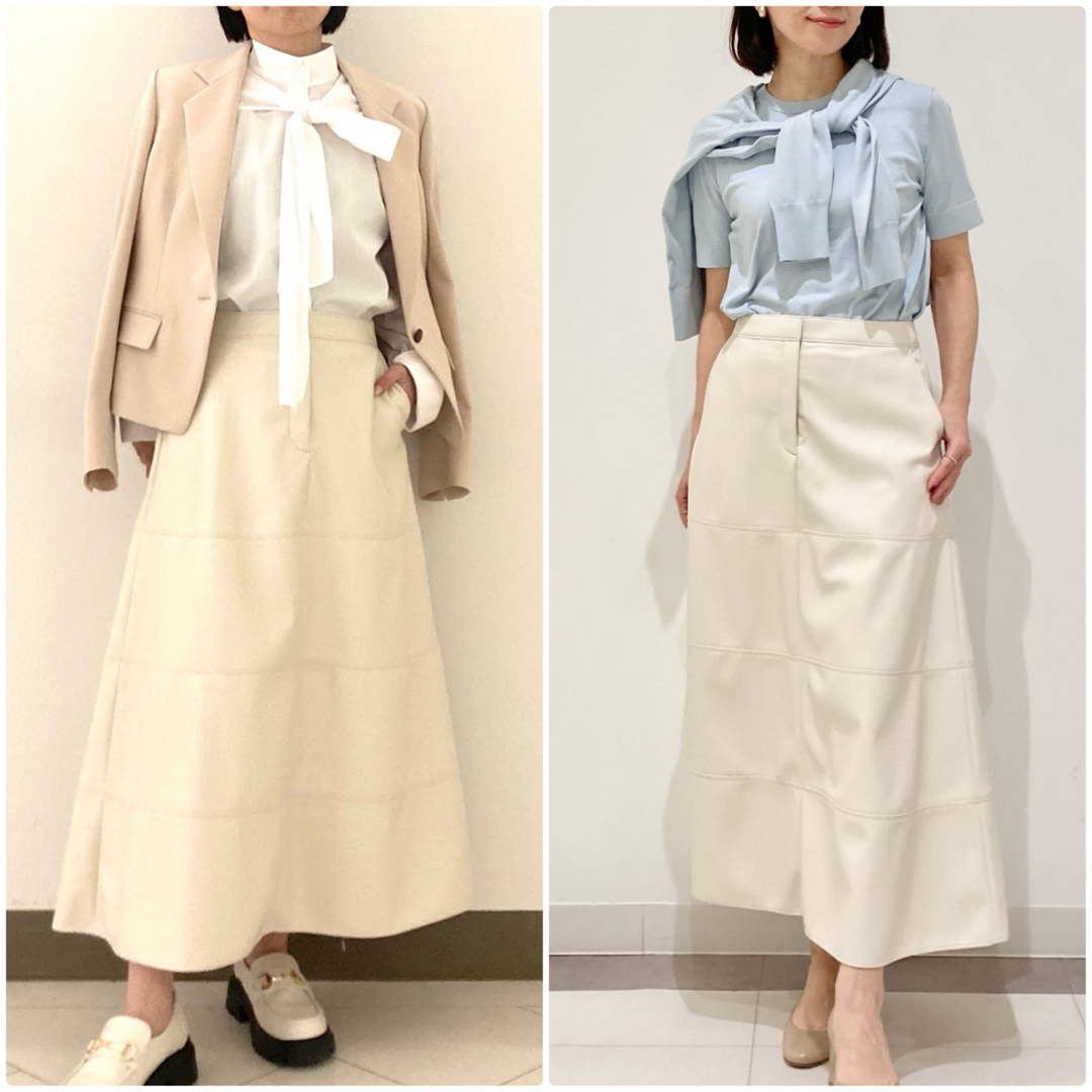 Theory luxe - theory luxe 24SS レザー調 フレアスカート Theory luxe - theory luxe 24SS レザー調 フレアスカート