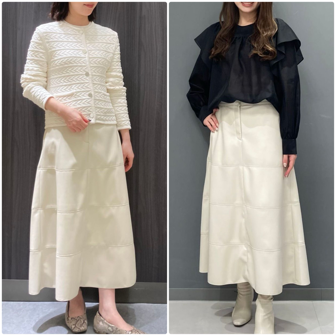 Theory luxe - theory luxe 24SS レザー調 フレアスカート Theory luxe - theory luxe 24SS レザー調 フレアスカート