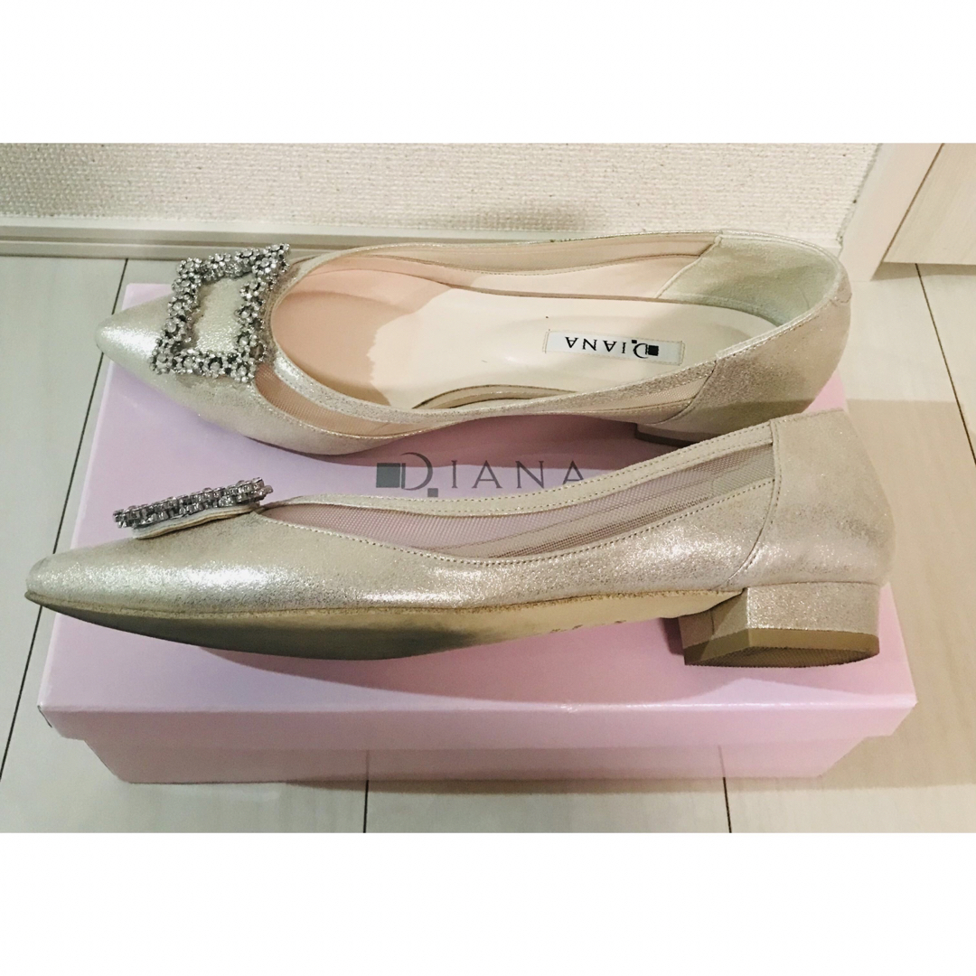 DIANA - DIANA ダイアナ フラットシューズ パンプス シャンパン DIANA - DIANA ダイアナ フラットシューズ パンプス シャンパン
