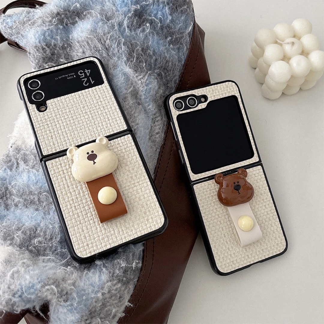Galaxy Z Flip6 スマホケース くま 可愛い 大人気 おしゃれの Galaxy Z Flip6 スマホケース くま 可愛い 大人気 おしゃれの