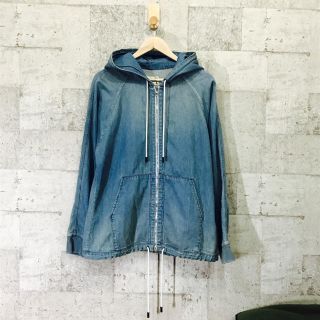 ラグアンドボーン(Rag & Bone)のrag&bone/ラグ アンド ボーン ヴィンテージ加工デニムパーカー L(パーカー)