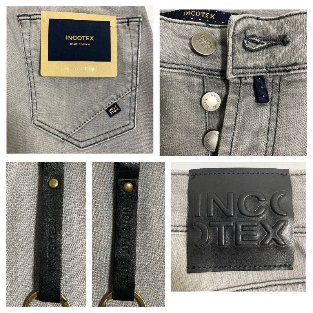 新品 定価6.5万円 INCOTEX スリムフィット グレー デニム 31 新品 定価6.5万円 INCOTEX スリムフィット グレー デニム 31