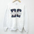 L★古着 長袖 スウェット メンズ 90年代 90s DCワシントン クルーネック USA製 薄グレー 霜降り 24sep10 中古 スエット トレーナー トップス