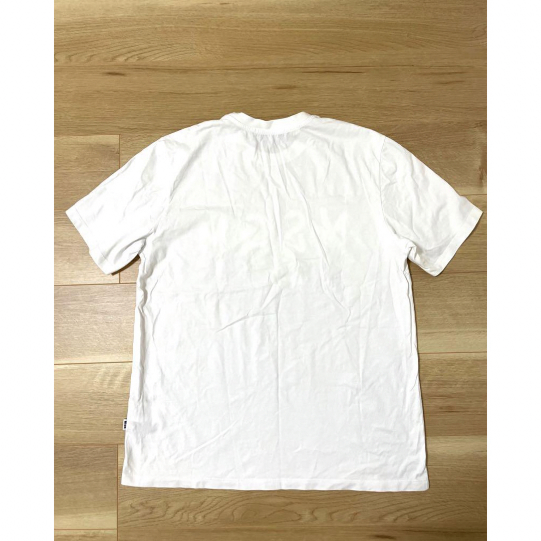 MSGM - 【美品】MSGM 白tシャツ ホワイトロゴ メンズ Mサイズの MSGM - 【美品】MSGM 白tシャツ ホワイトロゴ メンズ Mサイズの